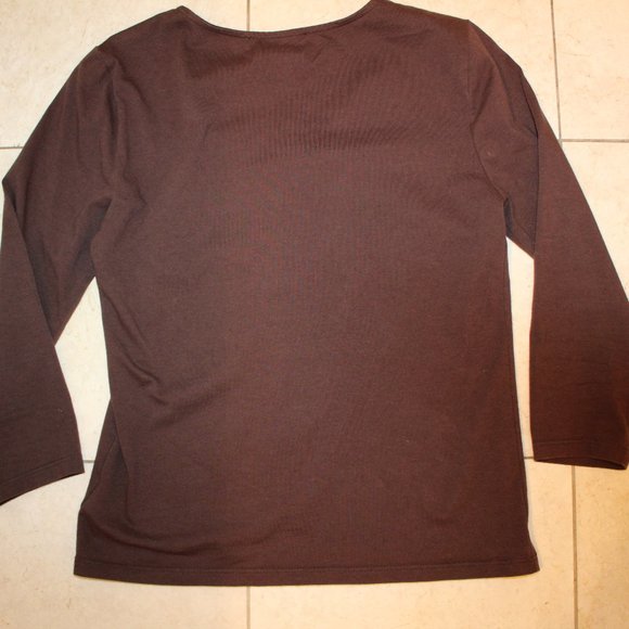 MICHAEL KORS BROWN COTTON SHIRT WITH ZIPPER DETAILS XS / XP - Picture 5 of 5